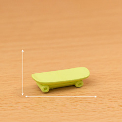 Oval Мини-модель из смолы, аксессуары для кукольного домика с микро-ландшафтом, притворяясь опорными украшениями, овальные, 31x12 мм