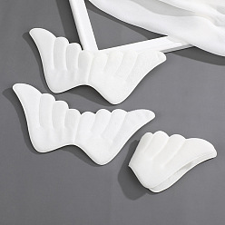White Cloth Angel Wings Ornament Accessories, Fabric Embossed Wings, Craft Wings, for DIY Children's Clothes, Hair Accessories, White, 75x210mm