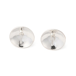 Silver 925 Sterling Silver Pendant Bails, For Half Drilled Beads, Silver, 6.8x6mm, Hole: 1.5mm, Pin: 0.7mm