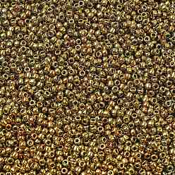 (513) Galvanized Carnival Тохо 11/0 круглые бусины, японский бисер, никелирование, (513) оцинкованный карнавал, 2.2 мм, отверстие : 0.8 мм, Около 5555 шт / 50 г