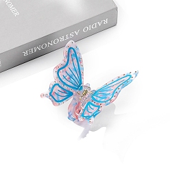 Синий Заколки для волос в форме когтей из ацетата целлюлозы, аксессуары для волос для женщин и девочек, бабочка, синие, 85x92x67 мм