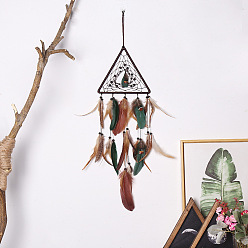 9399 Indian dream catcher wall decoration forest style creative triangle dream catcher wall hanging wind chime i