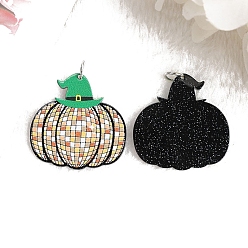 Hat Хэллоуин акриловые подвески, шляпа, 38x37 мм