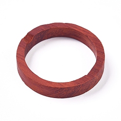 Wood Unfinished Sandalwood Frame, for DIY Epoxy Resin, UV Resin Jewelry Pendant, Necklaces Making, Ring/Circle, 28mm, Inner Diameter: 23mm