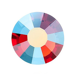 90075 200 Red Velvet AB Preciosa® maxima crystal без горячей фиксации плоские камни, чешский хрусталь, срыв твердой мозговой оболочки, круглый(438 11 615 шатон-роза), 90075 200 красный бархат ab, ss 8 (2.3~2.5 мм)