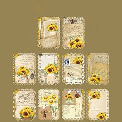 Yellow Lace Scrapbook Paper Pads, for DIY Album Scrapbook, Background Paper, Diary Decoration, Rectangle, Yellow, 140x100mm, 10Pcs/set