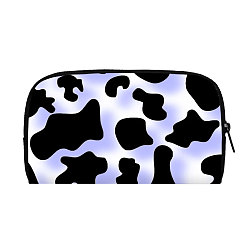 Plum Cow Print Polyester Wallets with Zipper, for Women's Bags, Rectangle, Plum, 19x11x2cm