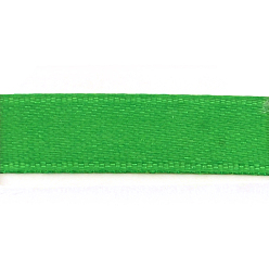 Lime Green Double Face Satin Ribbon, Polyester Ribbon, Lime Green, 1/8 inch(3mm), about 880yards/roll(804.672m/roll)