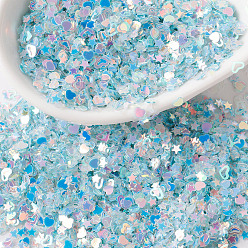 color 12 Mixed sequins manicure illusion sequins 20g diy beauty makeup shell moon stars fantasy glitter powder