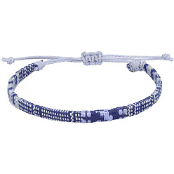 Разноцветный Регулируемые браслеты в стиле бохо из хлопка и льна, плетеные для дружбы, красочный