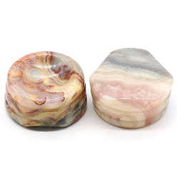 Crazy Agate Natural Crazy Agate Display Base Stand Holder for Crystal, Crystal Sphere Stand, 2.7x1.2cm