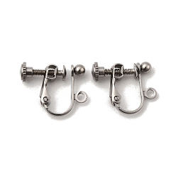 Нержавеющая Сталь Цвет 316 хирургические клипсы из нержавеющей стали., с петлей, цвет нержавеющей стали, 16x13.5x5 мм, отверстие : 1.5 мм