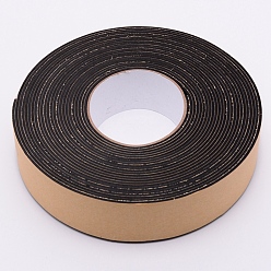 Black Strong Adhesion EVA Sponge Foam Rubber Tape, Anti-Collision Seal Strip, Black, 40x2mm, 10m/roll