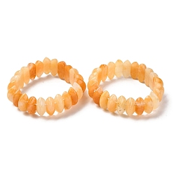 Топаз Нефрит Биконус натуральный топаз нефрит бусины эластичные браслеты для женщин мужчин, внутренний диаметр: 2-1/4~ 2-1/2 дюйм (5.75~6.45 см)