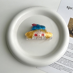 Human Акриловые коготь заколки, аксессуары для волос для женщин и девочек, человек, 80x40 мм