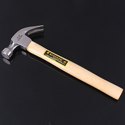 BurlyWood 45# Steel Claw Hammer, with Wooden Handle, BurlyWood, 12-5/8x2 inch(32x5cm)