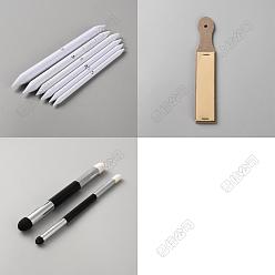 (52) Непрозрачная лаванда Наборы для рисования, включая 2шт. губчатые ручки и 6шт. бумажный ластик, маркер и 1шт. карандаш, указка и наждачная бумага, разноцветные, 145x7.5~12 мм