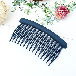 Bleu marin Clip de peigne à cheveux rond minimaliste à dents pour filles - épingle à cheveux antidérapante