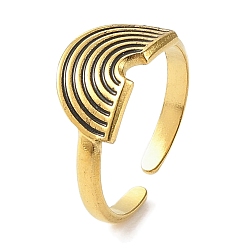 Настоящее золото 18K 304 эмалированные открытые манжеты из нержавеющей стали для женщин, ионное покрытие (ip), реальный 18 k позолоченный, внутренний диаметр: регулируемый