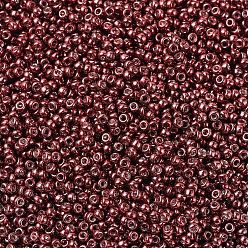 (RR1089) Galvanized Wine MIYUKI Round Rocailles Beads, Japanese Seed Beads, 11/0, (RR1089) Galvanized Wine, 11/0, 2x1.3mm, Hole: 0.8mm, about 5500pcs/50g