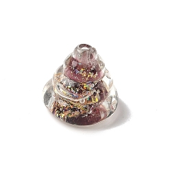 Коричневый Handmade стеклянные бусины фольги, конус, коричневые, 21.5~22.5x22.5~23.5 мм, отверстие : 1.8 мм