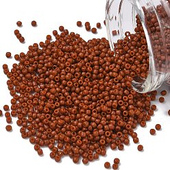 (2610F) Semi Glazed Burnt Orange Тохо 11/0 круглые бусины, японский бисер, (2610 f) полуглазированный жженый апельсин, 2.2 мм, отверстие : 0.8 мм, Около 1111 шт / 10 г