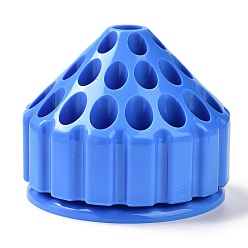 Blue Plastic 360 Degree Rotating Storage Box Grinding Head Box, for Carving Knife, Dental Tools Office Supplies, Blue, 107x87mm