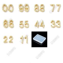 Echt 18 k vergoldet 10 Stück 10 Stile Messing-Schiebeanhänger, Bleifrei und cadmium frei, langlebig überzogen, Gestell, Anzahl, echt 18 k vergoldet, 15.5~17x6.5~10.5x4.5~5.5 mm, Bohrung: 10.5~11x2.3 mm
