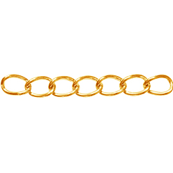 Golden Iron Figaro Chains Mother-Son Chains, Unwelded, with Spool, Mother Link: 0.8x3.5x7mm, Son Link: 0.8x3x4.2mm, about 328.08 Feet(100m)/roll