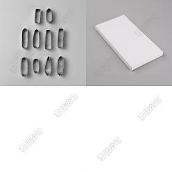 Нержавеющая Сталь Цвет 10шт. форм из нержавеющей стали, резцы глины, для серьги решений, разнообразные, цвет нержавеющей стали, 38~55x15~17x20 мм