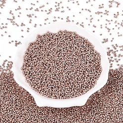 Золотистый 11/0 крашеный стеклянный бисер класса А, круглые, золотые, 2.3x1.5 мм, отверстие : 1 мм, Около 5300 шт / 50 г