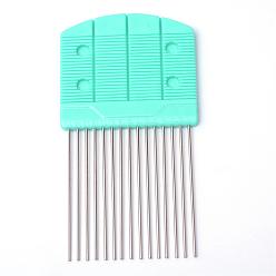 Turquoise Paper Quilling Combs, Paper Craft Tool, Turquoise, 140x80x7mm