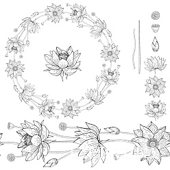 Flower Clear Silicone Stamps, for DIY Scrapbooking, Photo Album Decorative, Cards Making, Stamp Sheets, Flower, 140x140mm