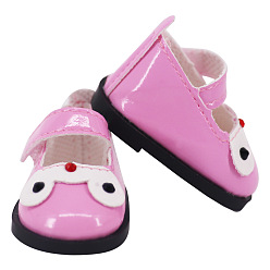 Бледно-Розовый Кожаные туфли из искусственной кожи, принадлежности для изготовления кукол, розовый жемчуг, 50 мм, 2 шт / пакет