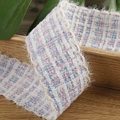 Bleu Bleuet 10 mètres de rubans tartan en coton et lin plats, accessoires du vêtement, bleuet, 1 pouces (25 mm)
