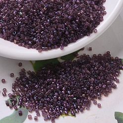 (DB0104) Бордовый Радужный Золотой Блеск Бусины miyuki delica, цилиндр, японский бисер, 11/0, (дб 0104) золотой бордовый блеск радуги, 1.3x1.6 мм, отверстие : 0.8 мм, Около 2000 шт / 10 г