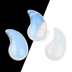 Опал Opalite подвески, прелести магатама, 28.5~29x17.5x11~12 мм, отверстие : 2~3 мм