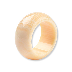 Wheat Resin Plain Band Finger Ring for Women, Wheat, US Size 7 3/4~8(17.9~18.1mm)
