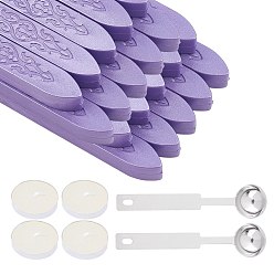 Индиго Diy наборы штампов с восковой печатью, сургучные палочки, без фитилей, с ложкой из нержавеющей стали, свеча, индиговые, 90x11x11 мм