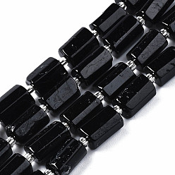 Турмалин Натуральный турмалин бисер нитей, с бисером, граненые колонки, 9~14x5~7x5~6 мм, отверстие : 1.2 мм, около 15~16 шт / нитка, 7.09 дюйм (18 см)