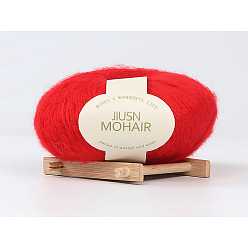 29 big red Nine-color bird mohair handmade diy crochet baby line fine wool group scarf hat sweater line