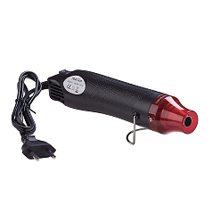 Black Type C Plug(European Plug) 230V Mini Heat Gun, Hot Air Gun Tools Shrink Gun, for DIY Shrink Wrap Drying Paint Embossing, Black, 225x43x47mm