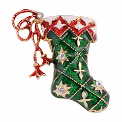 YNCP1692 Halloween snowman Christmas old man corsage drip oil socks brooch costume accessories brooch