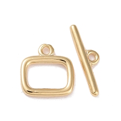 Настоящее золото 24K Застежки-кнопки из экологически чистой латуни, без кадмия и без свинца, долговечный, квадратный, реальный 24 k позолоченный, площади: 10.5x10x1.5 mm, бар: 4x15x1.5 mm, отверстие : 1.2 мм