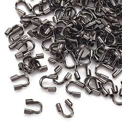 Черный Цвет Металла Латунная проволока опекунов, без кадмия и без свинца, металлический черный , 4.5x4x1 мм, отверстие : 0.5 мм