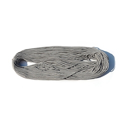 Dark Gray 100M Braided Round Cotton Cords, for Crafts Packaging, Dark Gray, 3mm, about 109.36 Yards(100m)/Bundle