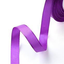 Purple Single Face Satin Ribbon, Polyester Ribbon, Breast Cancer Pink Awareness Ribbon Making Materials, Valentines Day Gifts, Boxes Packages, Purple, 1/2 inch(12mm), about 25yards/roll(22.86m/roll), 250yards/group(228.6m/group), 10rolls/group