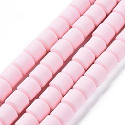 Лосось Нити из полимерных глин, колонка, salmon, 5~7x6 мм, отверстие : 1.5~2 мм, около 61~69 шт / нитка, 15.74 дюйм