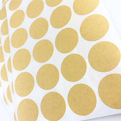 пшеница Круглая клейкая лента из крафт-бумаги, круглые наклейки, для изготовления карт, скрапбукинга, дневник, планировщик, конверт и блокноты, цвет пшеницы, 3 см, о 20 шт / лист