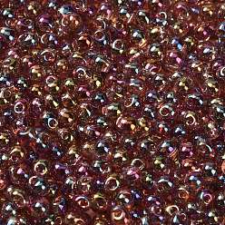 (DP256) Transparent Smoky Amethyst AB Миюки 3.4мм капельные бусины, японский бисер, прозрачные цвета AB, (dp256) прозрачный дымчатый аметист ab, 3.4x3 мм, отверстие : 0.65 мм, Около 180 шт / 10 г
